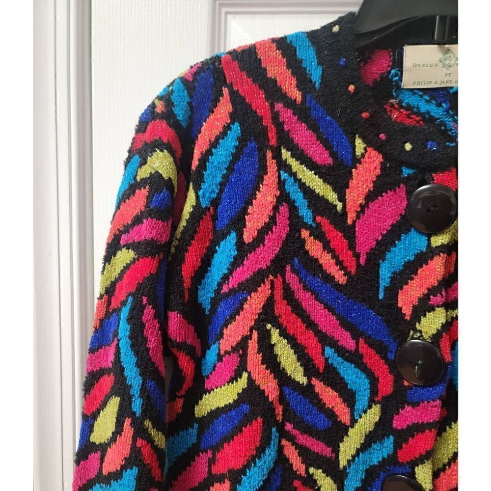 Design Options Funky Colorful Sweater S - Picture 4 of 8